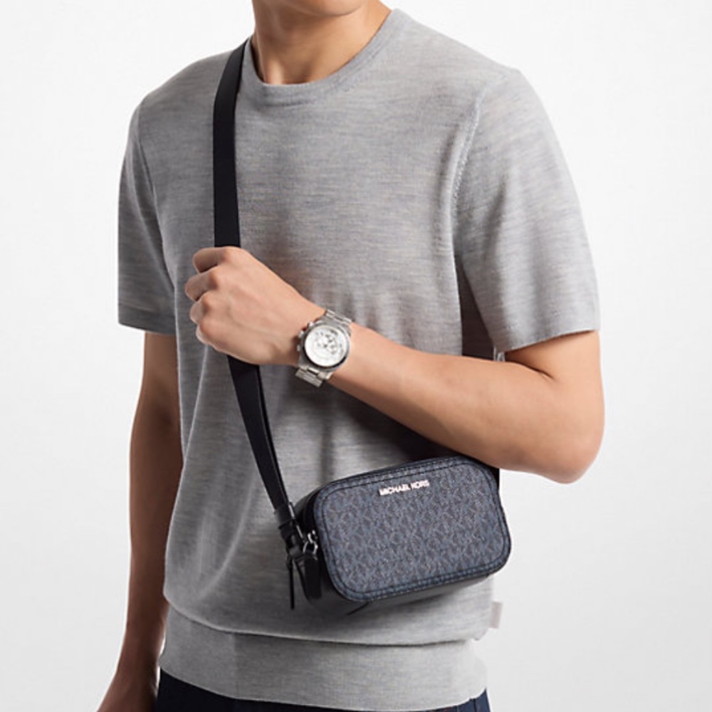 Michael Kors Cooper Signature Logo Camera Bag